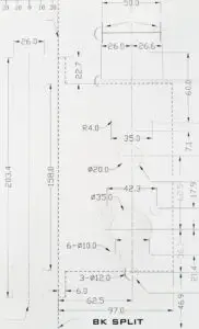 Bk split kartlı kapı kilidi yuva ölçüleri